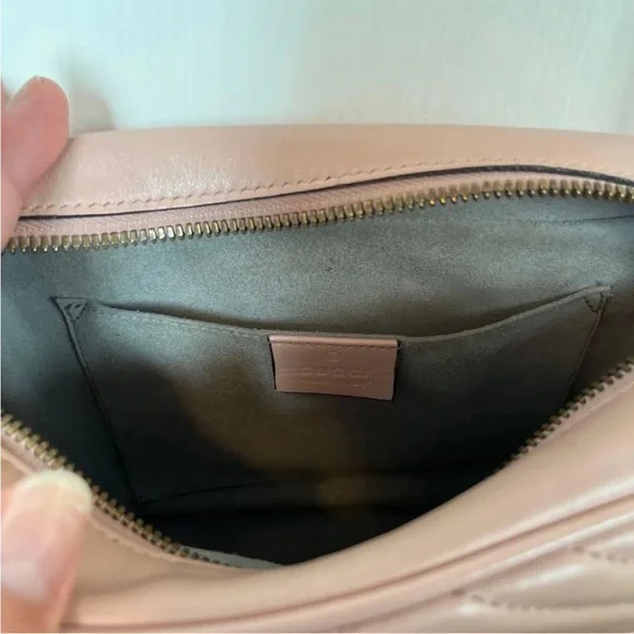 Gucci Blush Chevron Crossbody Bag - Picture 7 of 14